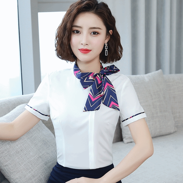 セットアップ 制服 フロント スーツ 大きいサイズ レディース 上下セット 夏服 コスプレ コスチューム 半袖 タイ リボン タイト スリム 細身 膝上 ブラウス シャツ タイトスカート ミニスカート