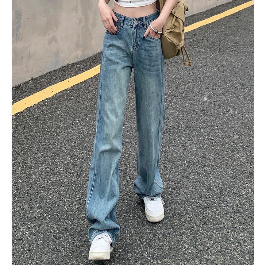 ボトムス レディース ジーンズ ジーパン デニムパンツ ストレート ブルーデニム XS S M L XL 無地 春 夏 秋 冬 オールシーズン シーズンレス 10代 20代 30代 40代 50代 6